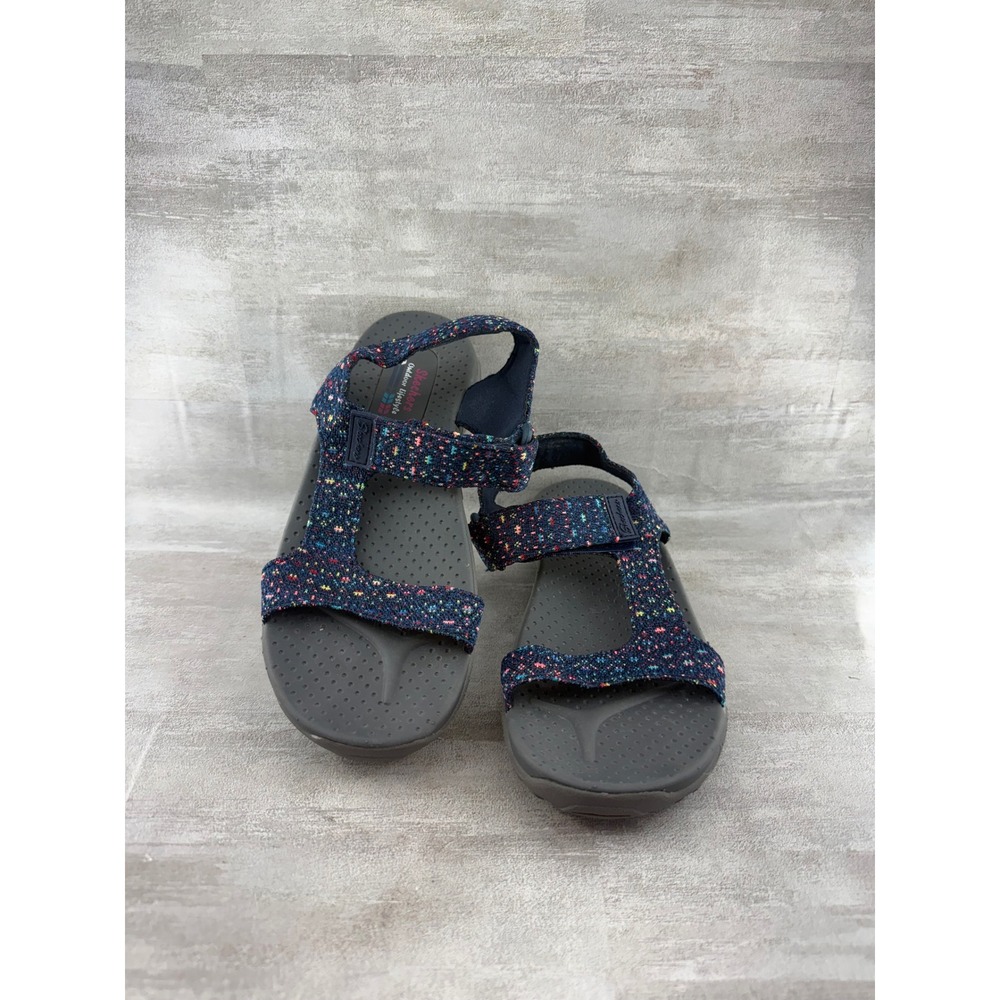 Skechers Outdoor Lifestyle Navy Speckled Sporty Sandals 163019 Women Sz 7